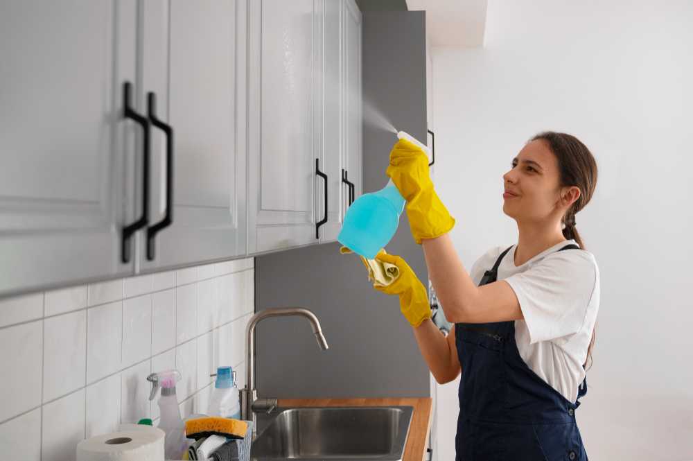 Professional cleaning team