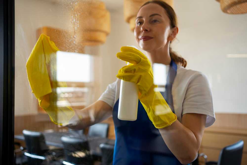 Professional cleaning team